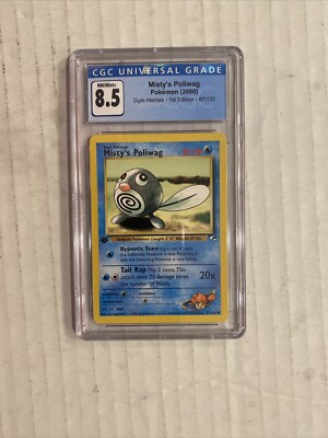 Pokémon TCG Misty's Poliwag Gym Heroes 87/132 Regular 1st Edition