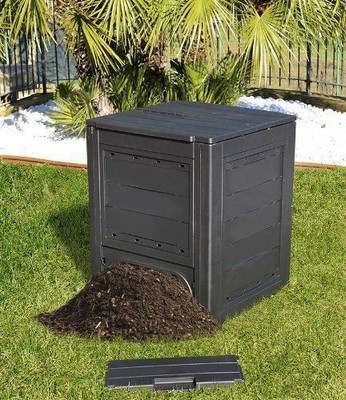 Black Garden/Home Bin Composter 260L Unit Eco-Friendly 