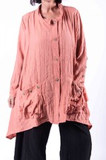 Champagne Horatio Jacke Gr. 40-44 peach große Taschen  Crash Optik