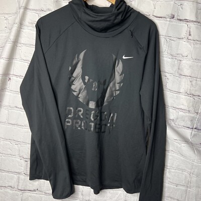 NIKE Oregon Project ORPJT Energy Element Hoodie Black Grey 810408-010 Women's XL