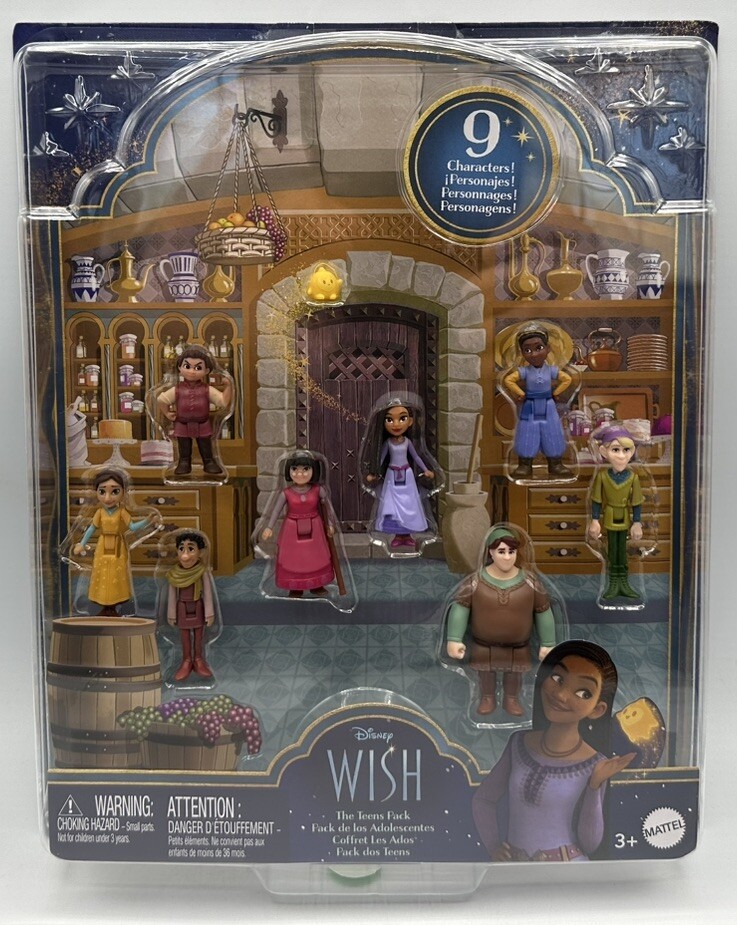 Disney Wish The Teens Pack 9 Characters Pack Mattel 2023