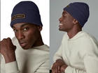 Bonnet toque logo brodé laine mérinos emblème Canada Goose Neuf avec étiquette