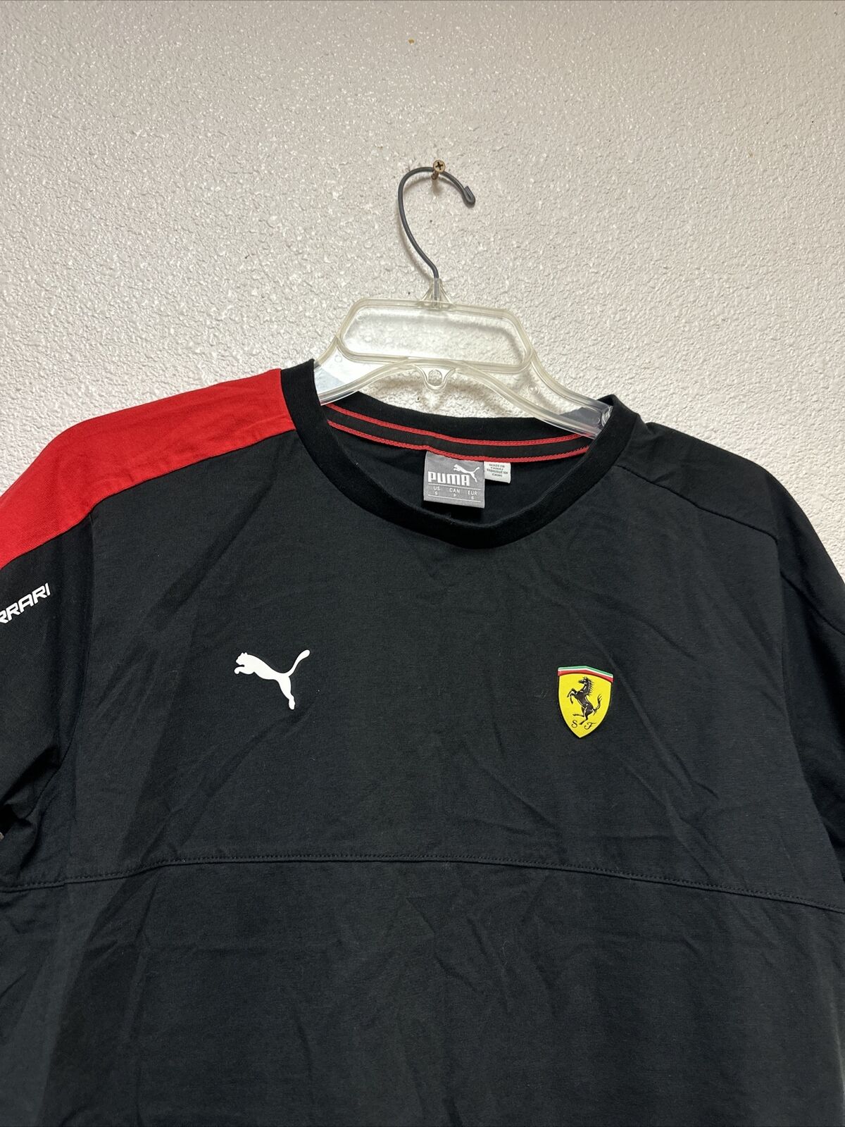Puma Ferrari black shirt scuderia t shirt Sz S - image 3
