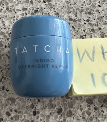 TATCHA The Indigo Overnight Repair Face Cream .34oz/10mL Deluxe Mini NO BOX $25