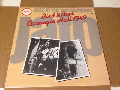 Bird & Pres Jazz At The Philharmonic Carnegie Hall 1949 Vinyl Record! FRANCE EX!