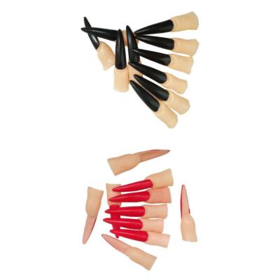 2 gefälschte Hexen Maskerade Trick Spiele Gruseliges Make up Dekor Geschenk