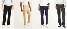 Men's Dockers Comfort Knit Chino Straight Fit Flat Front Pant - Multi Colors