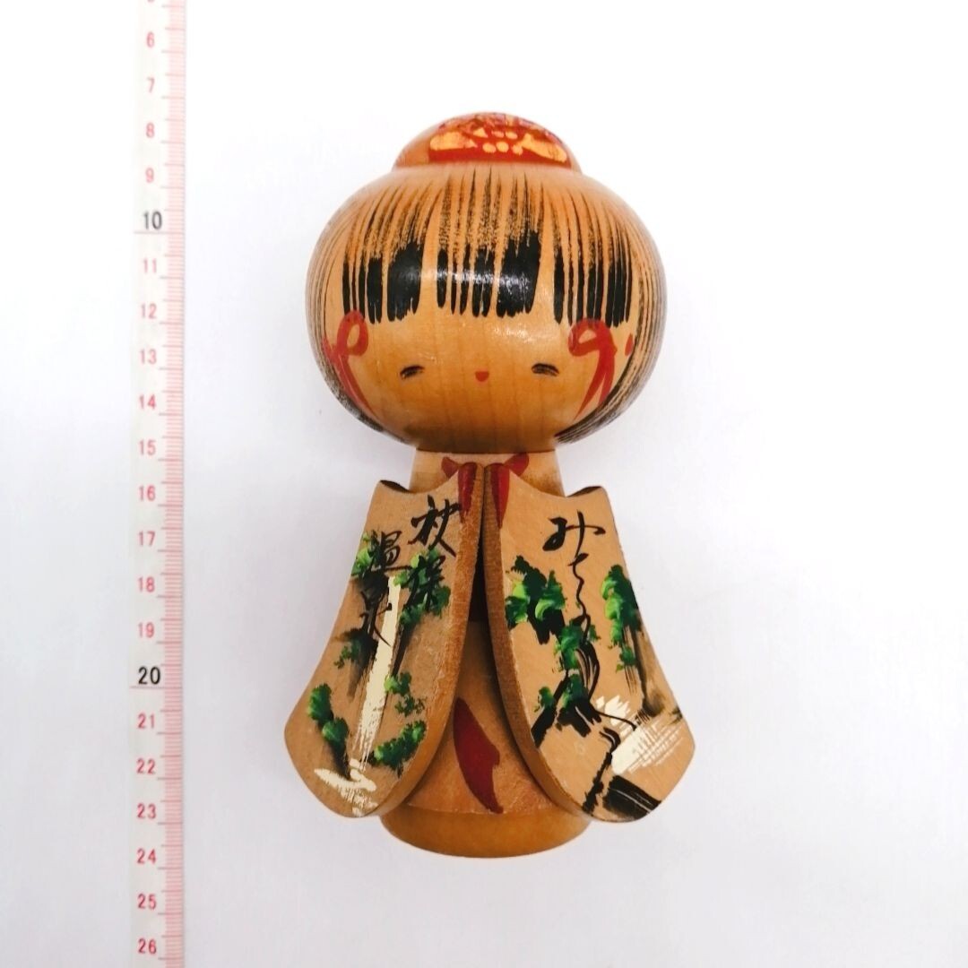 13cm Vintage Japanese Creative KOKESHI Doll – Hand-Painted by