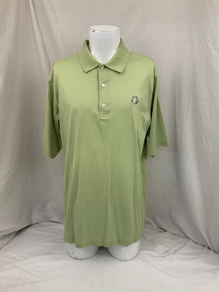 Camisa de Golf Carnoustie XL Verde Polo Manga Corta 100% Algodón LNWOT YGI Q1-320 Foto 2 de 4