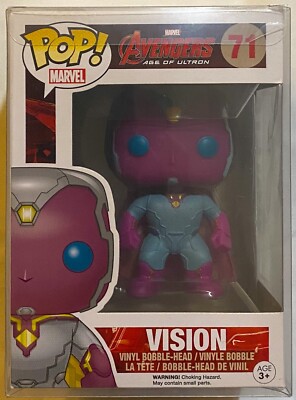 *Vaulted*Funko Pop! Marvel Avengers Age of Ultron #71 - Vision w/ Free Protector