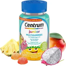 Centrum Junior MultiGummies Kids Gummy Tropical Fruit, 60 Gummies