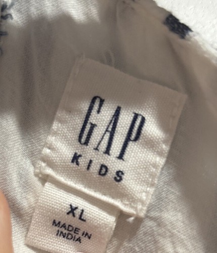 Gap Kids Striped Midi Racerback Dress Girls Size X Large Blue/White 100% Cotton - Picture 7 of 7
