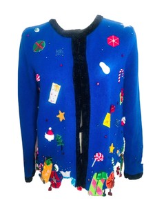 sapphire blue cardigan