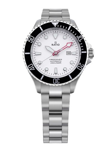 RATIO FreeDiver White Dial Automatic Diver's 200M Women's Watch RTFL833