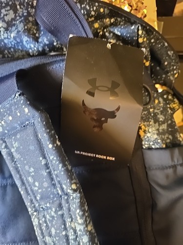 Under Armour UA Project Rock Box Duffle Backpack Training Bag Blue - 第 5/12 張圖片