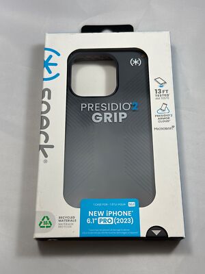 Speck Presidio2 Grip Case for iPhone 15 Pro - Charcoal Gray