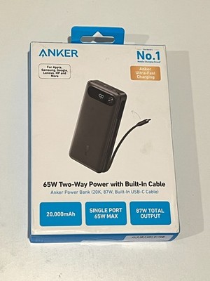Anker 20K 87W w/ Built-In USB-C Portable Charger Battery Power Bank | eBay