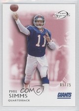 2011 Topps Gridiron Legends Red 5/75 Phil Simms #23 0a1