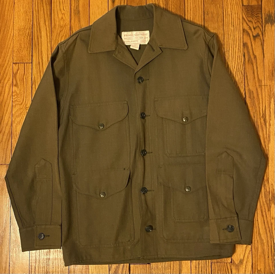 FILSON Wool Mackinaw Cruiser Jacket Sz 36 Pristine! Retail $550 - Image 3 of 4