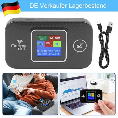 4G,5G LTE Tragbare Mobiler Wireless WLAN Router Hotspot WiFi Modem SIM Karte DE