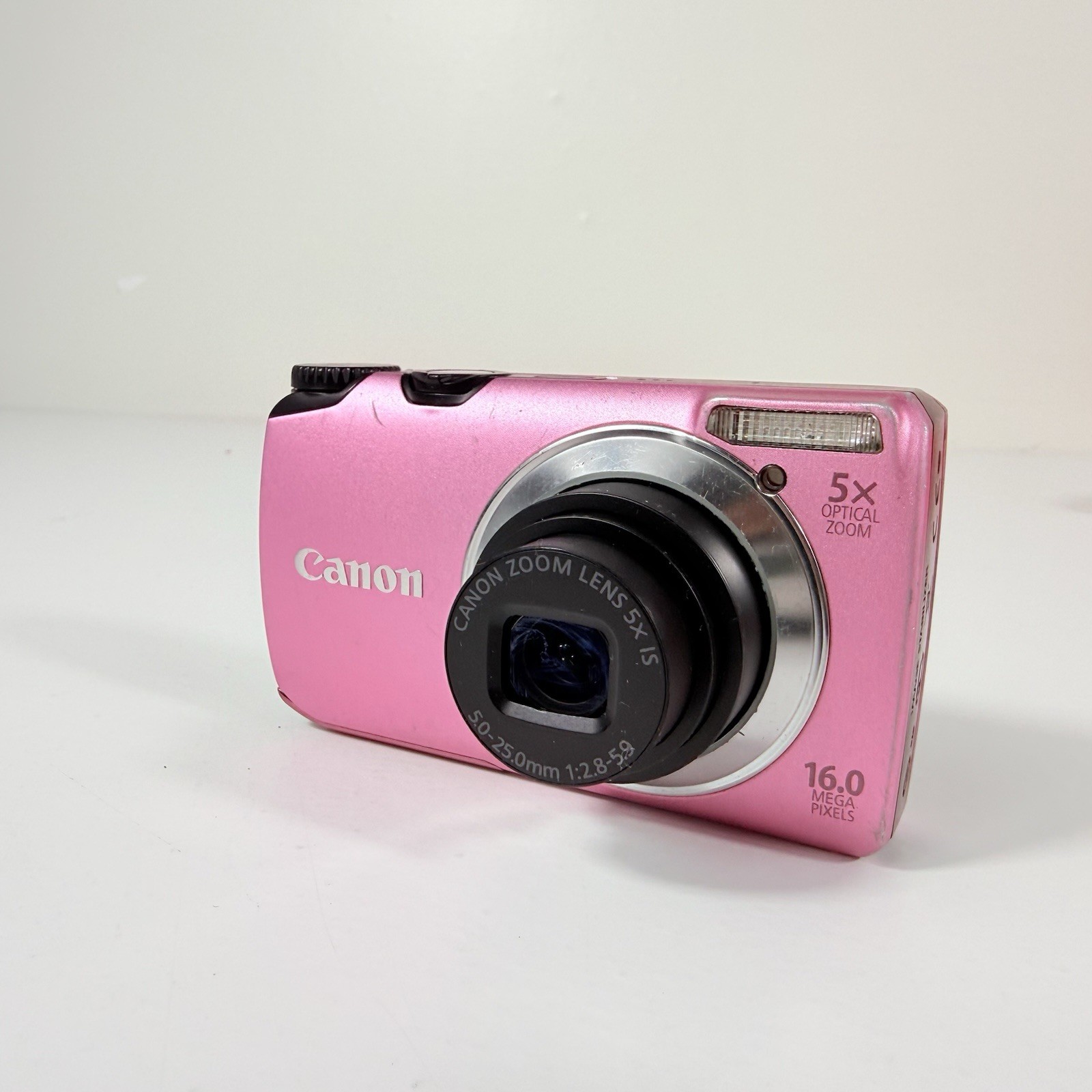 Canon PowerShot A3300 IS 16MP Digital Camera Pink Cute Working New Battery *READ