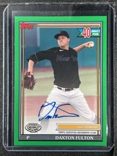 Fulton, Daxton - 2021 Topps Pro Debut - Autograph - 37/99