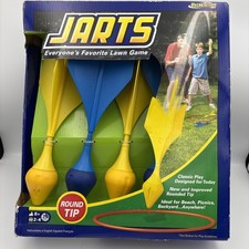 NEW Jarts Round Tip Lawn Darts Game 4-Darts 2-Rings Set SEALED