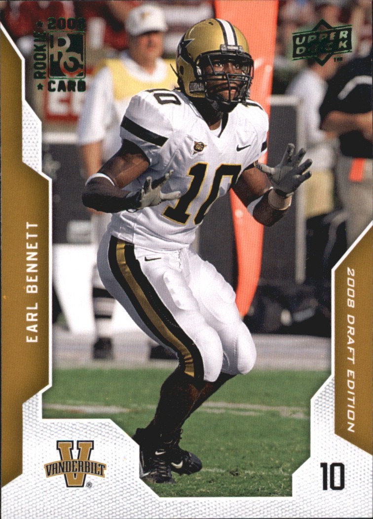 2008 Upper Deck Draft Edition Draft Exclusives Green #33 Earl Bennett - FB