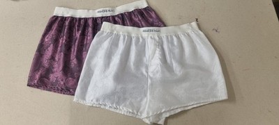 Two mens silk boxer shorts paisley  PINK&WHITE bundle, handmade in france