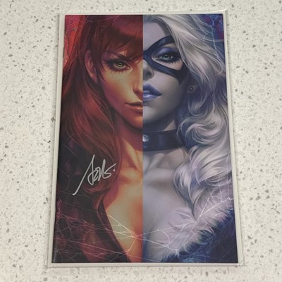 SIGNED - Amazing Spider-Man #1 - Stanley  Artgerm  Lau BLACK CAT/MARY JANE VF/NM