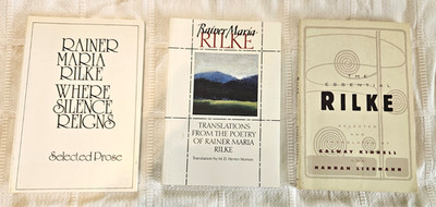 3 Rainer Maria Rilke Book Lot Translations Where Silence  Reigns Essential Rilke
