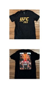 UFC 265 Shirt MMA Sz L Lewis Gane Rare Fighting Shirt Houston Interim Heavy