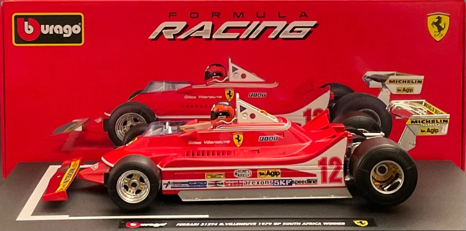 Ferrari F1 312T4 Gilles Villeneuve 1979 1/18 Burago - Immagine 3 di 4