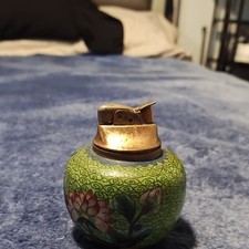 vintage Evans Table Lighter Insert Cloisonne-...
