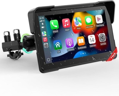 7'' Wasserdicht Motorrad Apple CarPlay GPS Navi TouchScreen Navigator Autoradio