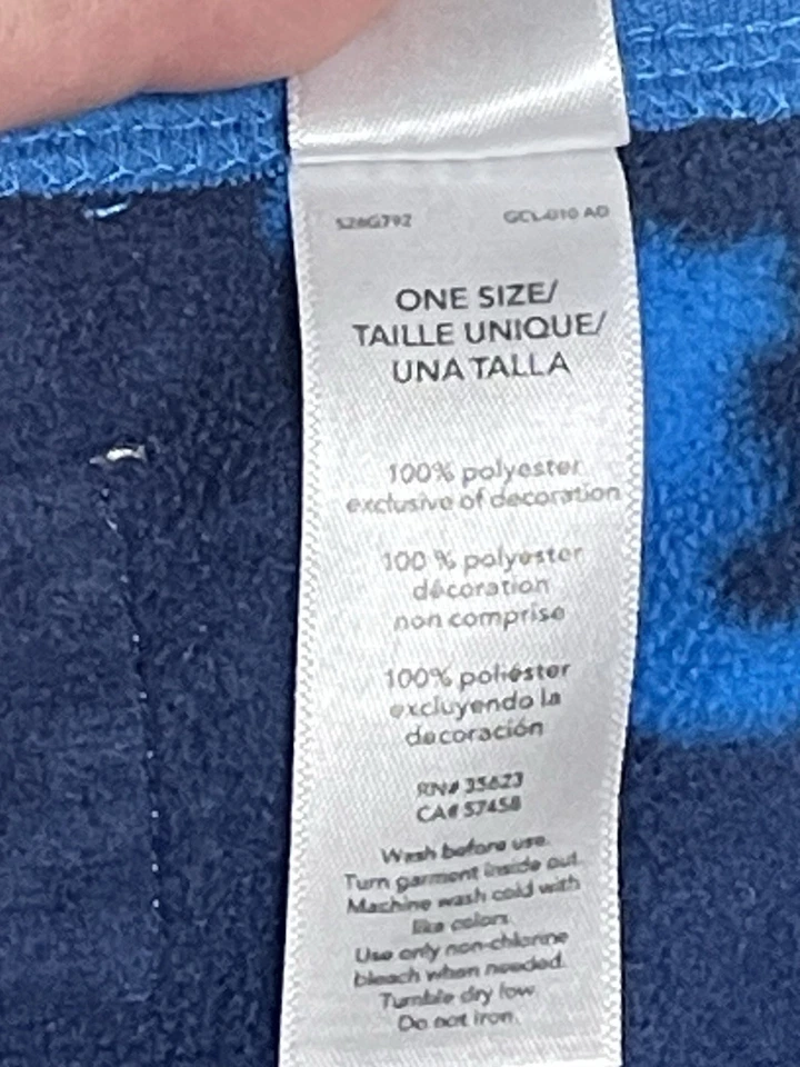 Carters Just One You Mighty Cute Blanket Blue Dinosaur Fleece Baby 27.5x30.5 - Image 4 of 4