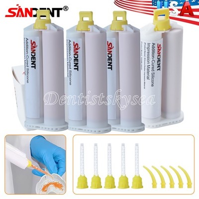 Impression Material VPS - Light Body Fast Set 4 x 50ml Cartridges 20 Tips
