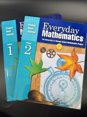 EVERYDAY MATHEMATICS: STUDENT MATH JOURNAL 1 & 2 (GRADE 5) McGraw-Hill **NEW**
