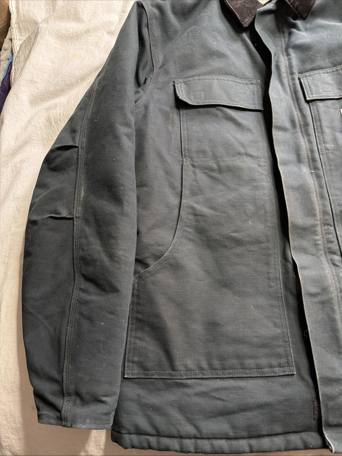 Carhartt C03 BLK XL 46 Quilted Lined Jacket Arctic Workwear USA Union thumbnail 8