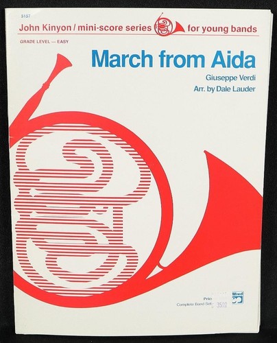 March From Aida Sheet Music Score Book Alfreds Kinyon Mini-Scores For Young Band - Picture 1 of 8