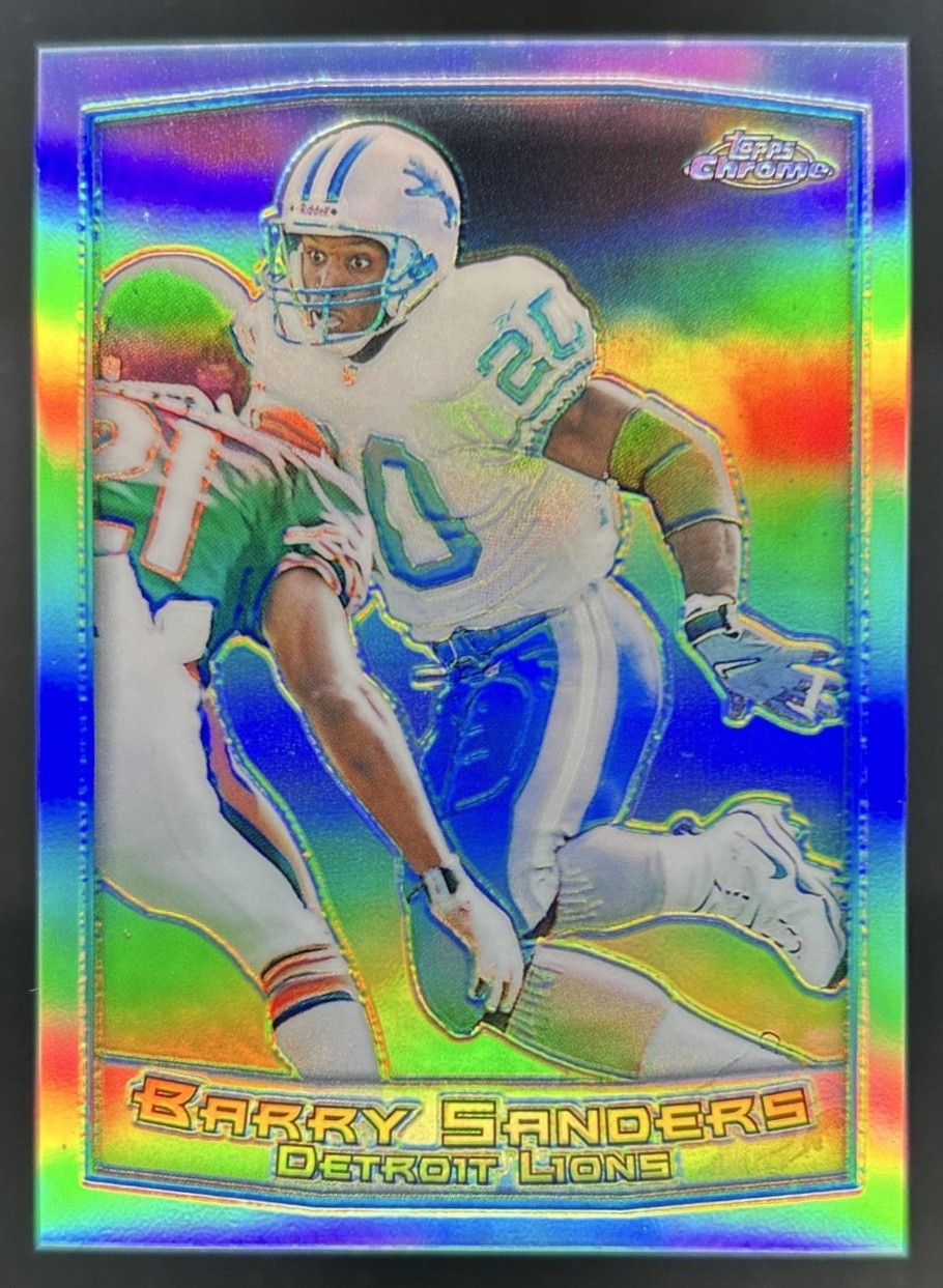1999 Topps Chrome Barry Sanders Refractor #25 Lions