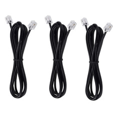 Telephone Landline Extension Cord Cable Cord with Standard RJ-11 6P4C Plug 6Ft-