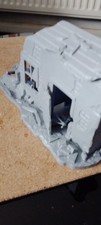 1/32 ww2 cts/marx destroyed building held with 5 heavy weapons squad