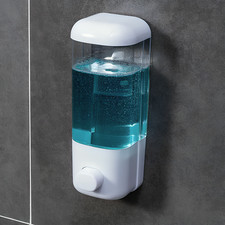 500ML Wall Mount Soap Dispenser-Bathroom Kitchen Shower Shampoo Lotion Holder