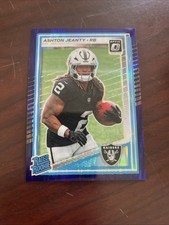 2025 Optic Rated Rookie Ashton Jeanty #202 Purple Shock Prizm Rookie RC Raiders