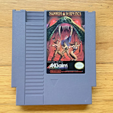 SWORDS AND SERPENTS cart for Nintendo NES (Acclaim, 1990), TESTED & WORKS!