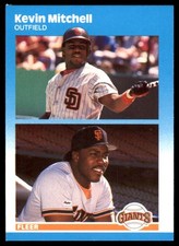 Kevin Mitchell 1987 Fleer Update #U-82 Giants MLB READ FREE SHIP AutographDen