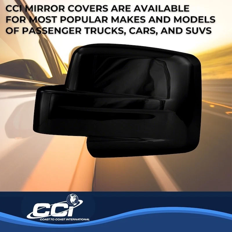 Juego de cubierta de espejo retrovisor Coast To Coast CCIMC67424BK para Jeep Patriot 07-17 Foto 4 de 4