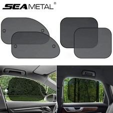 SEAMETAL Car Window Sun Shade Curtain UV Blocking Suction Cup Front Rear