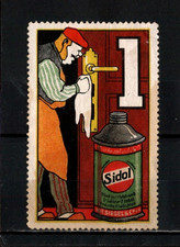 SIDOL METAL CLEANING POLISH GERMANY Stamp Cinderella Vignette Reklamemarken